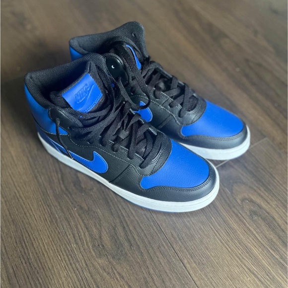 Nike Ebernon Mid Black Game Royal Shoes - Picture 5 of 5
